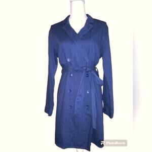 CLOTH & STONE by Anthropologie - Denim color Trench coat style dress Size M
